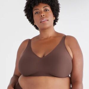 Knix Brown Wireless WingWoman Bra Size 40DDD/8